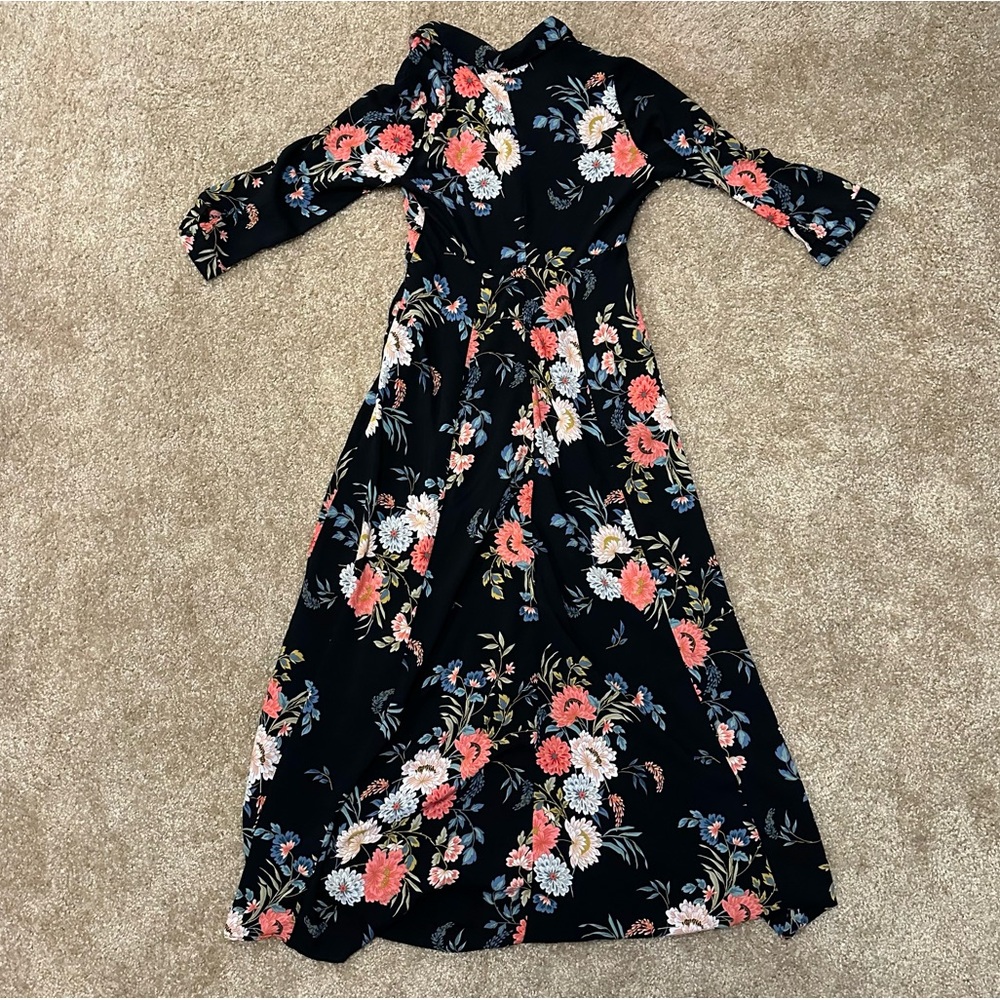 Zara Floral Button Down Dress
